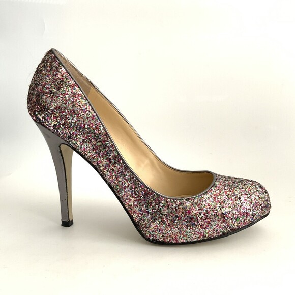 Ivanka Trump Glitter Kaydena Stiletto Heels Multicolor 8.5 - Picture 2 of 11